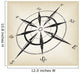 Grunge Compass Vector