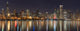 Chicago Christmas Skyline Lights Wall Decal