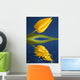 A Yellow Flower Reflected In Water Wall Mural