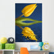 A Yellow Flower Reflected In Water Wall Mural