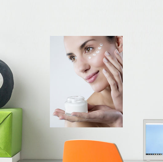 Young Woman Smiling Face Wall Mural