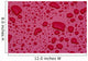 Water Drops On Pink Surface Wall Mural