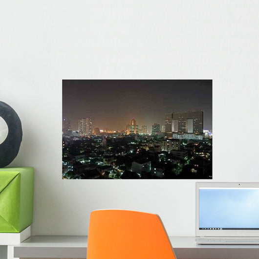 Bangkok Night Wall Decal