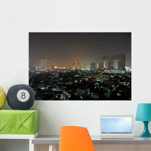 Bangkok Night Wall Decal