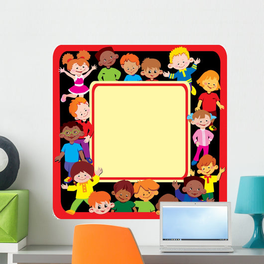 Glad Kids Frame Place Wall Mural
