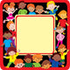 Glad Kids Frame Place Wall Mural