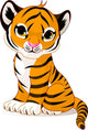 Cute Tiger Cub Wall Decal