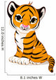 Cute Tiger Cub Wall Decal