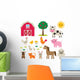 Various Farm Animals Wall Decal Sticker Set