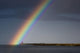 Rainbow Over Lighthouse Wall Mural
