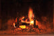 Burning Fire Fireplace Wall Mural