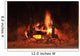 Burning Fire Fireplace Wall Mural