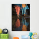 Reflections In Water Of Women Walking Wall Mural