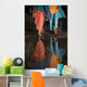 Reflections In Water Of Women Walking Wall Mural