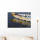 Reflection Of Boat In Lake Wall Mural