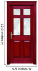 Wooden Door Wall Decal