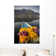 Bouquet Of Flowers In Bow Of Boat Wall Mural