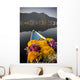 Bouquet Of Flowers In Bow Of Boat Wall Mural