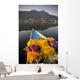 Bouquet Of Flowers In Bow Of Boat Wall Mural