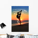 Skilled Young Dancer Beach Wall Decal