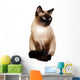 Siamese Cat With Bright Blue Eyes Wall Decal