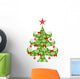Vector Christmas Tree Wall Decal