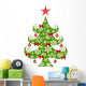 Vector Christmas Tree Wall Decal