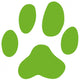 Katzenpfote, Katzentatze, Hundepfote, Hundentatze Wall Decal