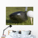 Golf Ball On Tee Hit By Driver Wall Mural