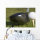 Golf Ball On Tee Hit By Driver Wall Mural