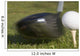 Golf Ball On Tee Hit By Driver Wall Mural