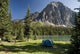 Camping, Taylor Lake, Banff National Park, Banff, Alberta Wall Mural