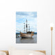Pirate style ship setting sail on the high seas Wall Mural
