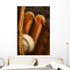 Baseball Glove And Baseball Wall Mural