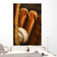 Baseball Glove And Baseball Wall Mural