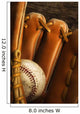 Baseball Glove And Baseball Wall Mural