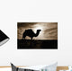 Silhouetted Camel, Sahara Desert, Douz, Tunisia Wall Mural