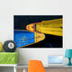 Colorful Boats, Srinagar, Dal Lake, Kashmir, India Wall Mural