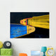 Colorful Boats, Srinagar, Dal Lake, Kashmir, India Wall Mural