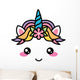 Kawaii Face Cute Unicorn Wall Decal