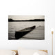 Canoe At Dock, Lake Of The Woods, Ontario, Canada Wall Mural