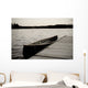 Canoe At Dock, Lake Of The Woods, Ontario, Canada Wall Mural