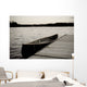 Canoe At Dock, Lake Of The Woods, Ontario, Canada Wall Mural