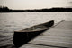 Canoe At Dock, Lake Of The Woods, Ontario, Canada Wall Mural