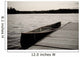 Canoe At Dock, Lake Of The Woods, Ontario, Canada Wall Mural