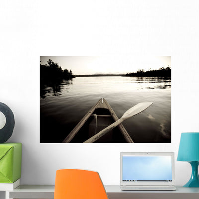 Lake Woods Ontario Canada Wall Mural shown on a wall
