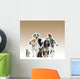 Pets Standing Front White Wall Decal Design 3