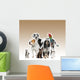 Pets Standing Front White Wall Decal Design 3