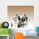 Pets Standing Front White Wall Decal Design 3