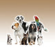 Pets Standing Front White Wall Decal Design 3